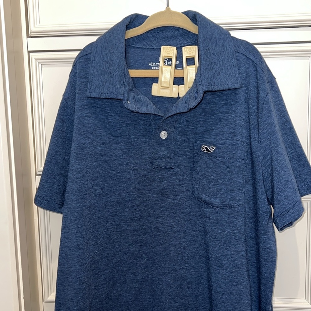 Boys SZ M VINEYARDS VINES EDGARTOWN short sleeve polo shirt - Picture 3 of 7